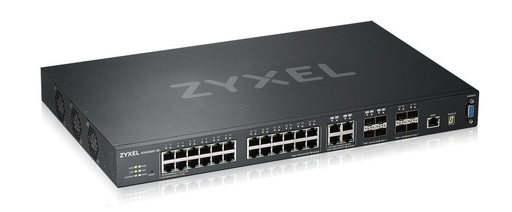 ZyXEL XGS4600-32 - Switch - L3 - managed - 24 x 10/100/1000 + 4 x Kombi-Gigabit-SFP + 4 x 10 Gigabit SFP+, Ansicht 2