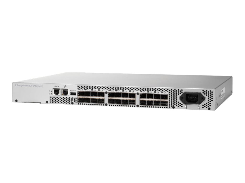 HPE 8/8 Base 0 e-port SAN Switch (AM866B)