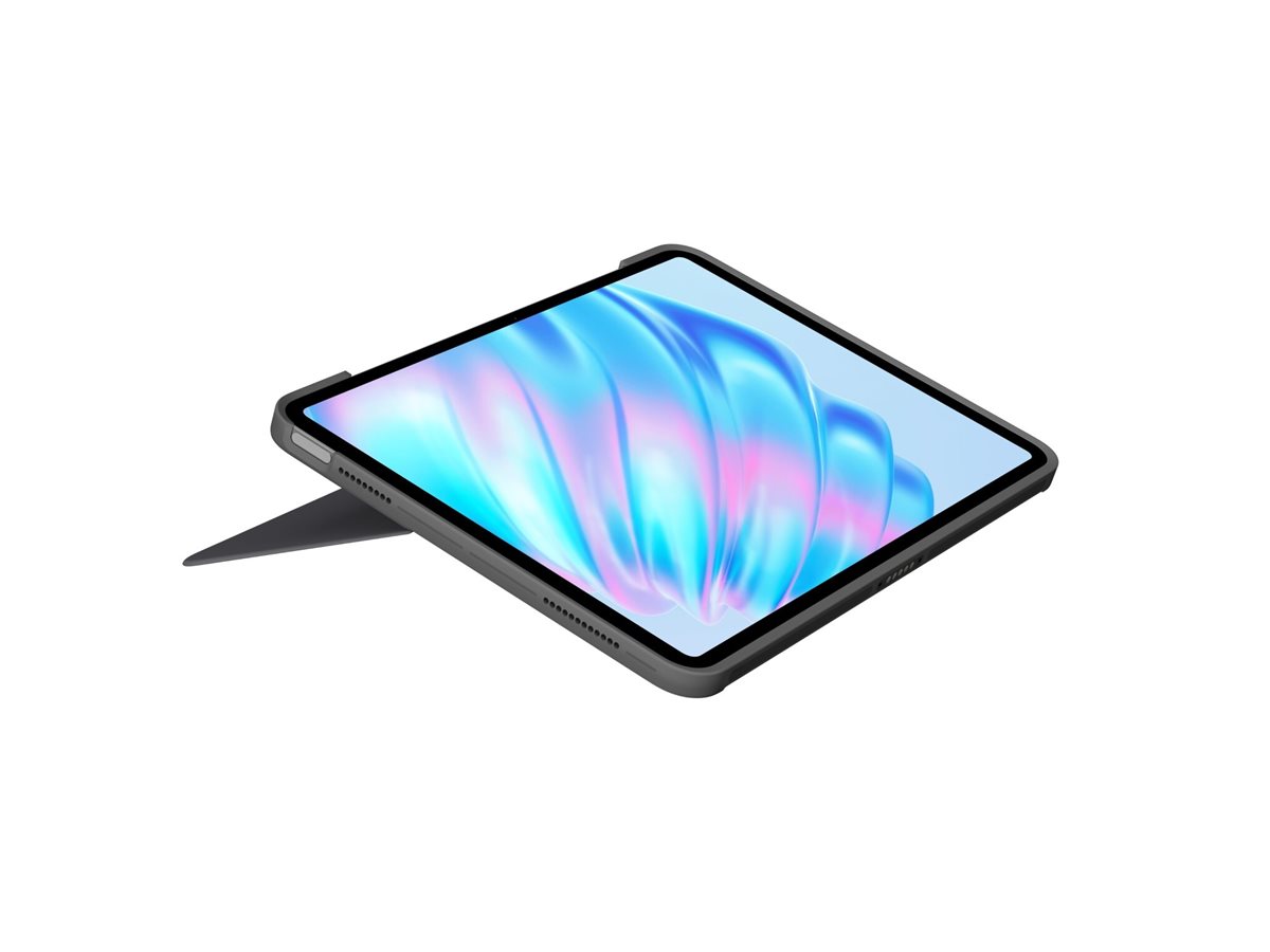 Logitech Combo Touch - Tastatur und Foliohülle - Oxford Gray  Apple 13-inch iPad Air (M2) - TL: US, QWERTY, Ansicht 4