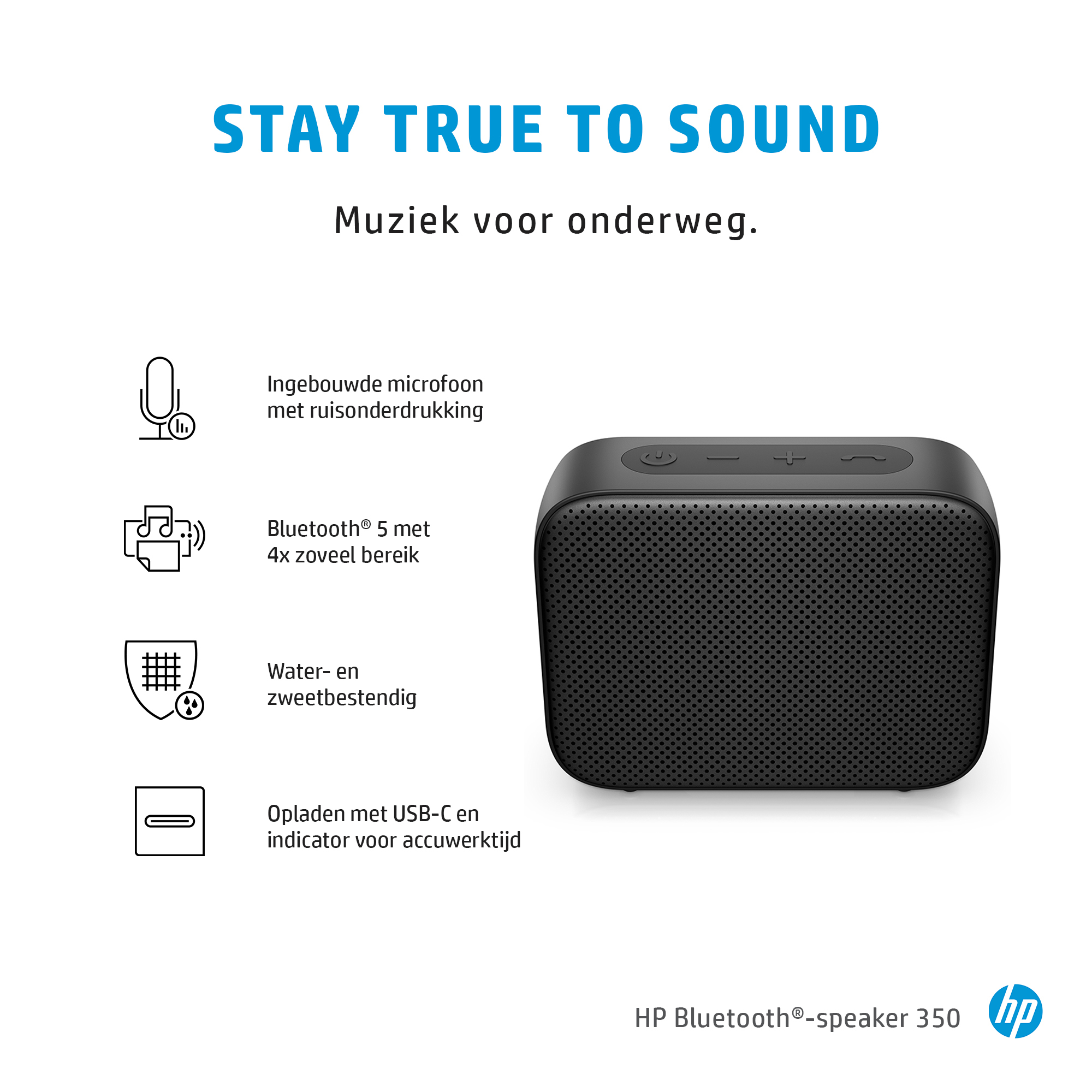 HP 350 - Lautsprecher - tragbar - kabellos - Bluetooth