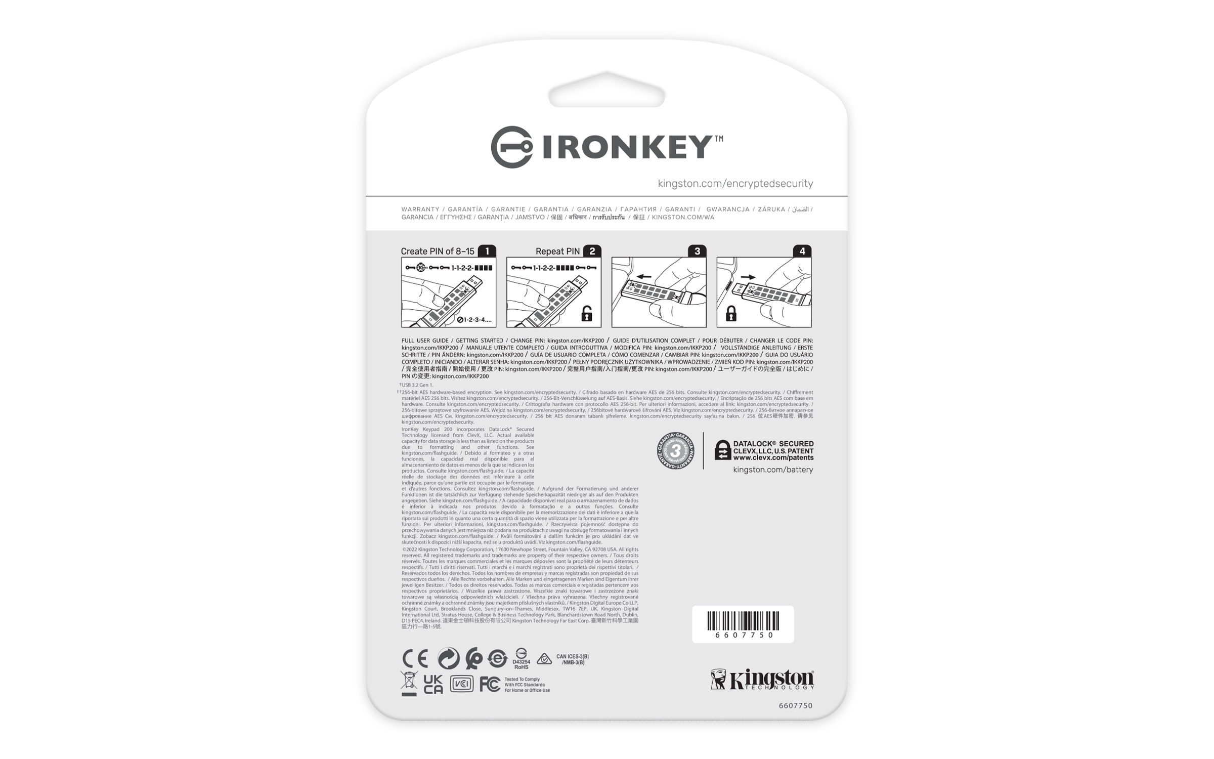 Kingston IronKey Keypad 200 - USB-Flash-Laufwerk, Ansicht 3