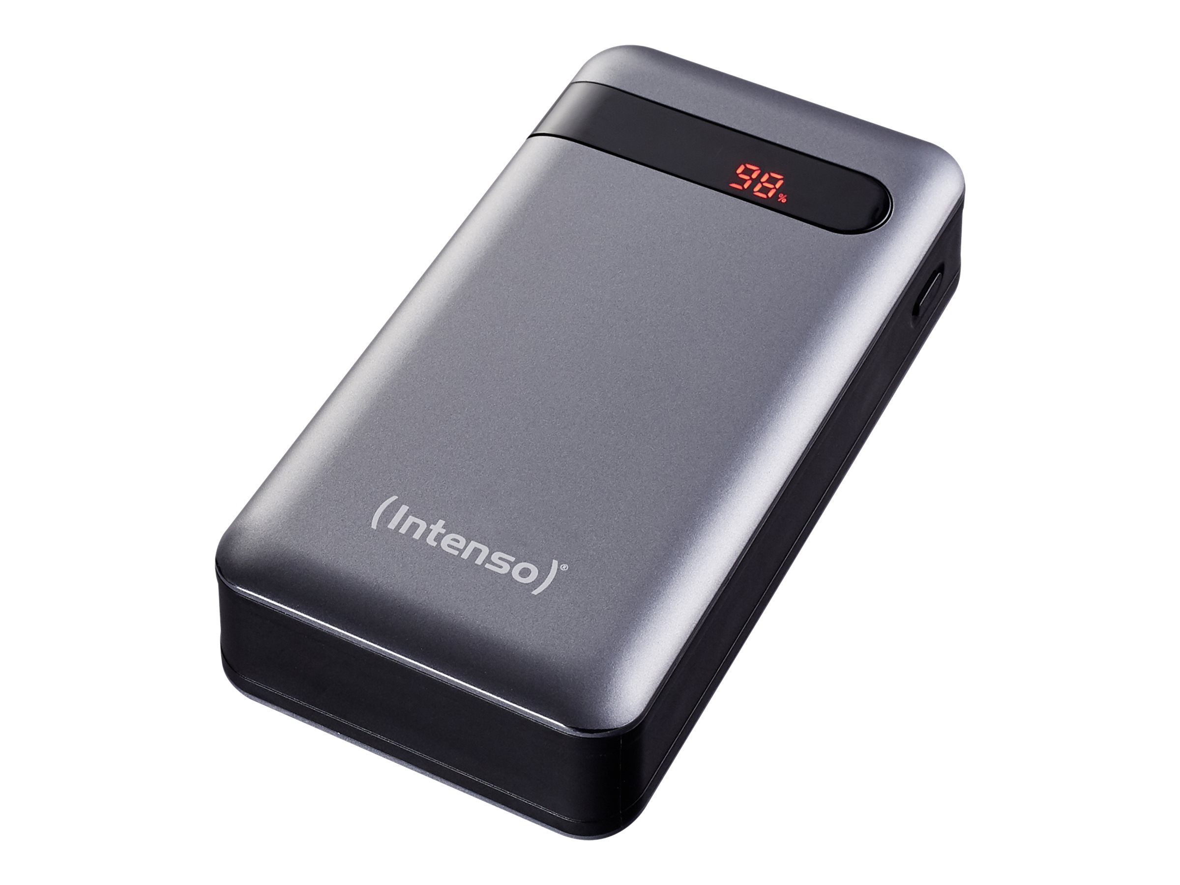 Intenso PD20000 - Powerbank - 20000 mAh - 3 A - PD, QC 3.0 - 2 Ausgabeanschlussstellen (USB, 24 pin USB-C)