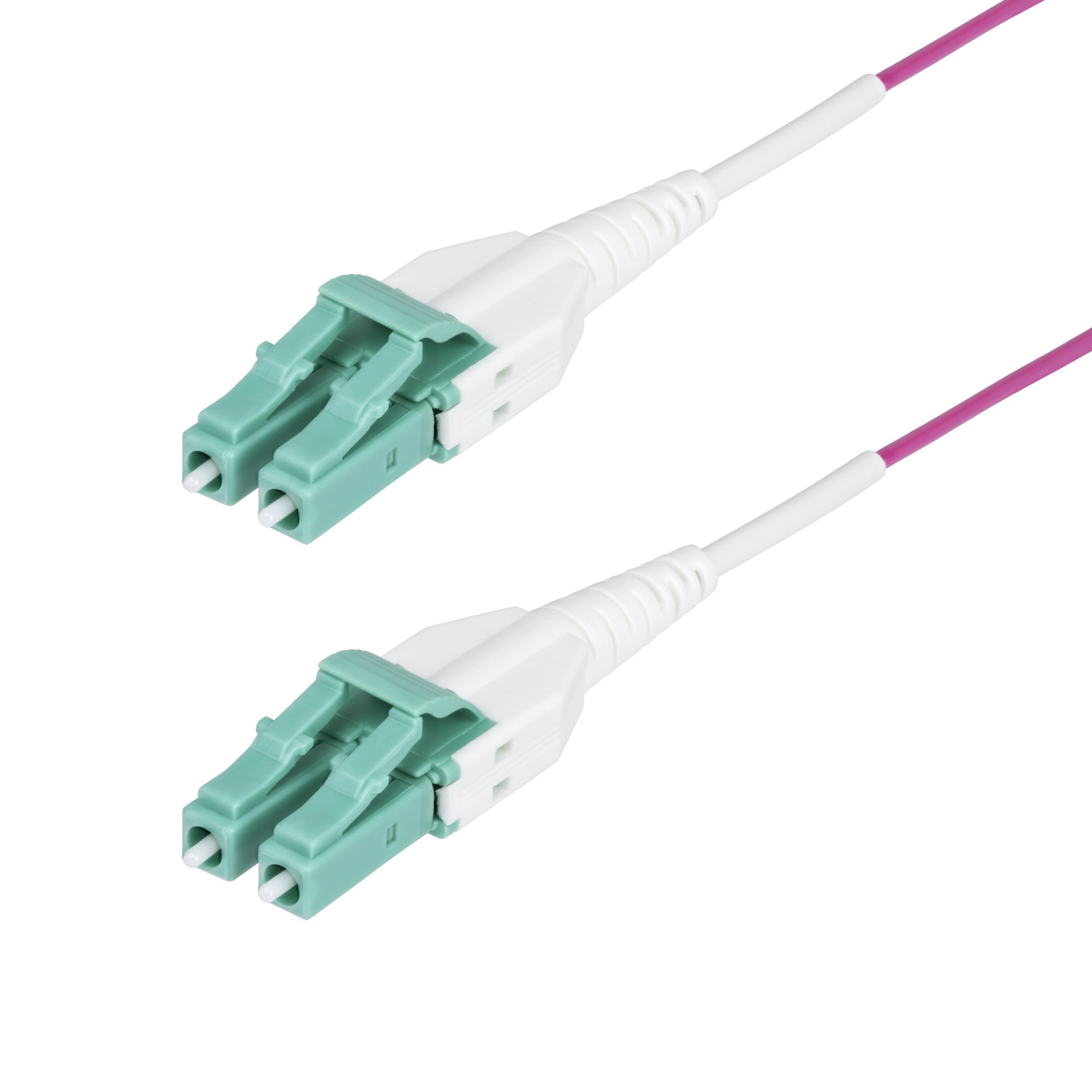StarTech.com 3m (10ft) LC/LC (UPC) OM4 Multimode Fiber Optic Cable, OFNR - Patch-Kabel - LC/UPC Duplex Multi-Mode (M), Ansicht 2