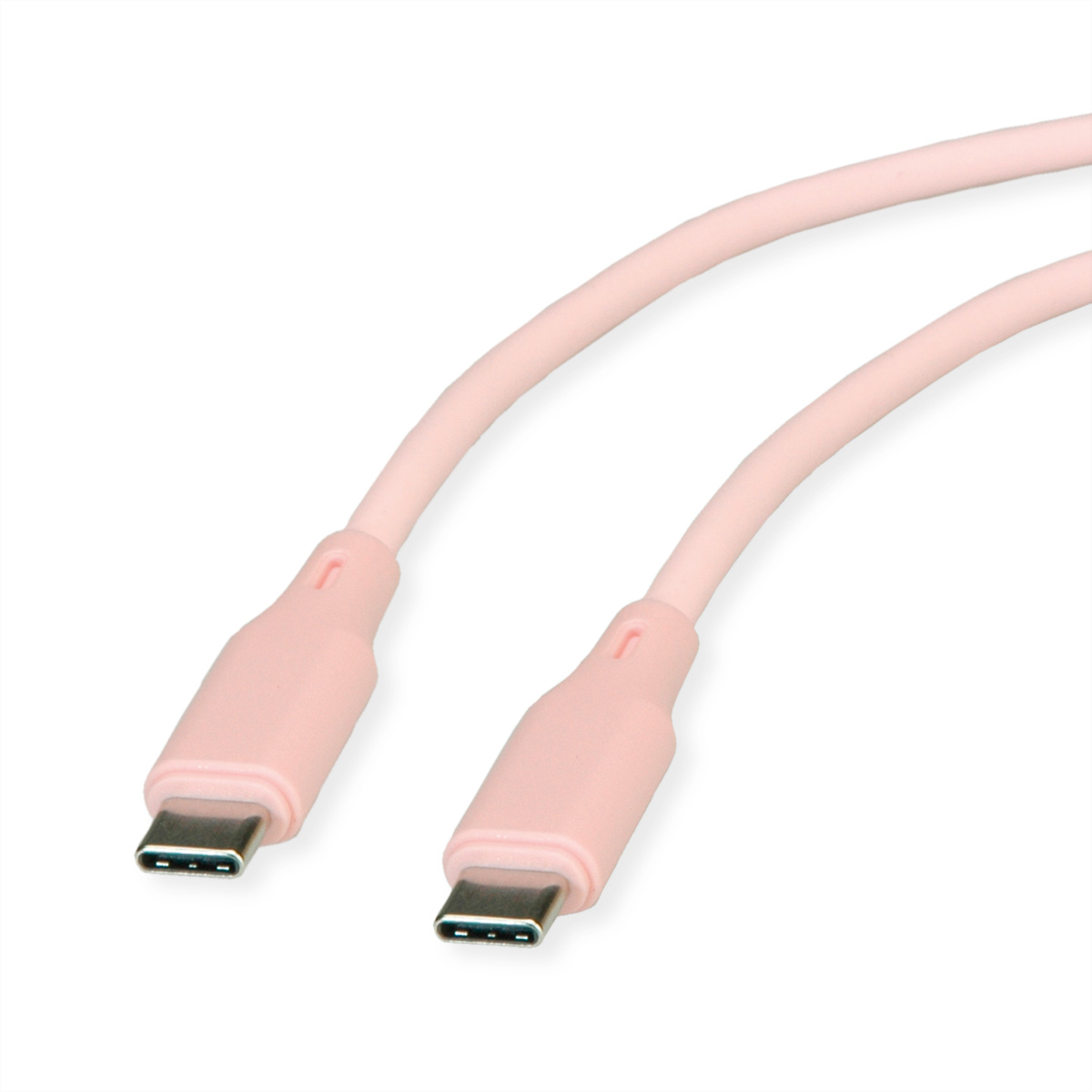 ROLINE Usb 2.0 Kabel C-C ST/ST Silikon 60W - Kabel - Digital/Daten