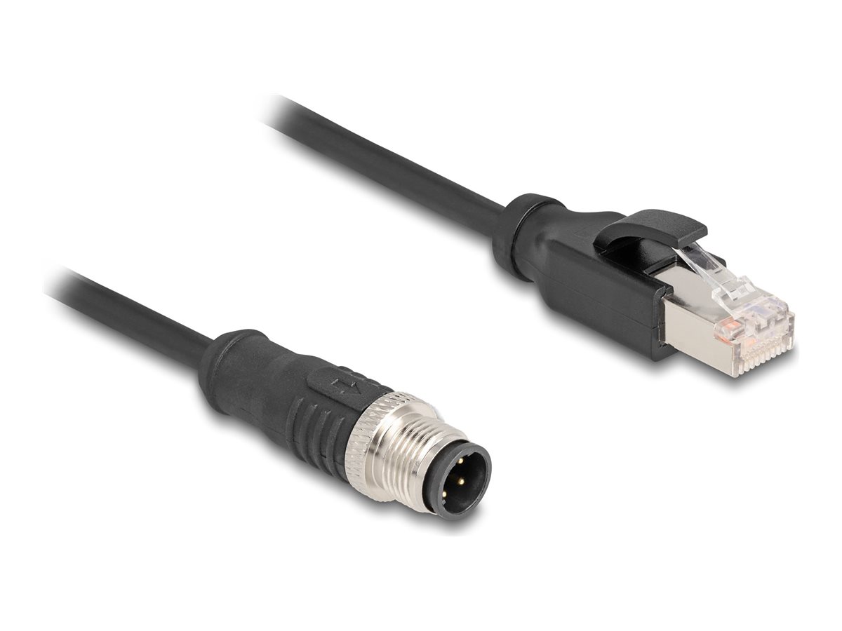 Delock Netzwerkkabel - 4-polig M12-D (M) zu RJ-45 (M)