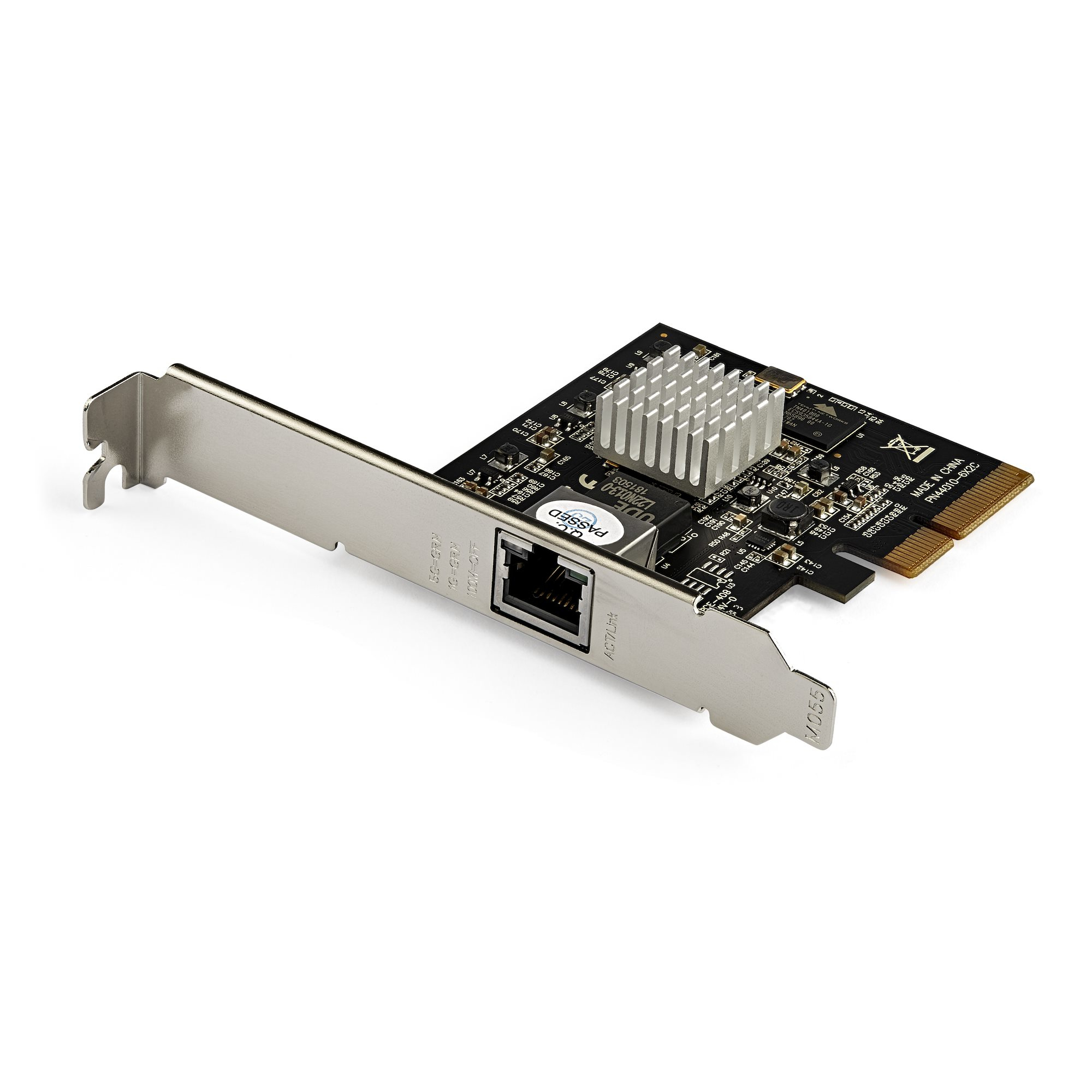 StarTech.com 5G PCIe Netzwerk Karte - NBASE-T &amp; 5GBASE-T 2.5BASE-T PCI Express NIC Adapter - 5GbE/2.5GbE/1GbE Multi GbE Workstation NIC - 4 Geschwindigkeiten LAN Karte, Eingebaut, Kabelgebunden, PCI Express, Ethernet, 5000 Mbit/s, Schwarz