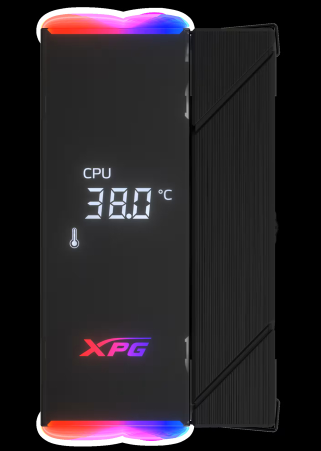 XPG Lüfter MAESTRO PLUS 42SA 120mm ARGB Fan schwarz retail, Ansicht 4