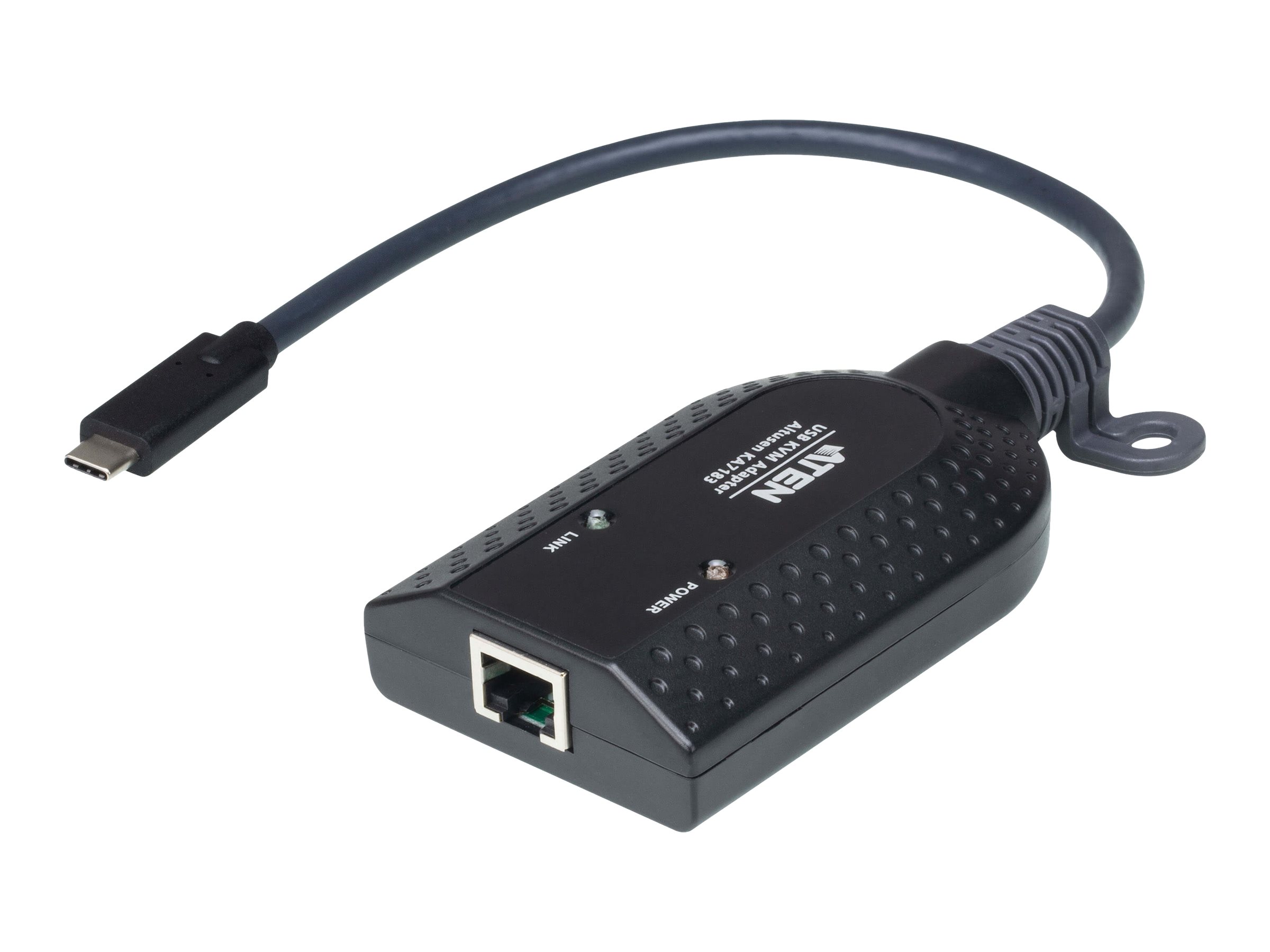 ATEN KA7183 - Tastatur- / Video- / Maus- (KVM-) Adapter - RJ-45 (W) zu 24 pin USB-C (M) - 5 V