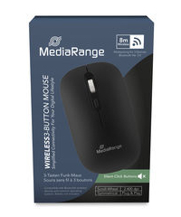 MEDIARANGE optische Funk-Maus Mulitpairing Sym sw - Optisch, Ansicht 2