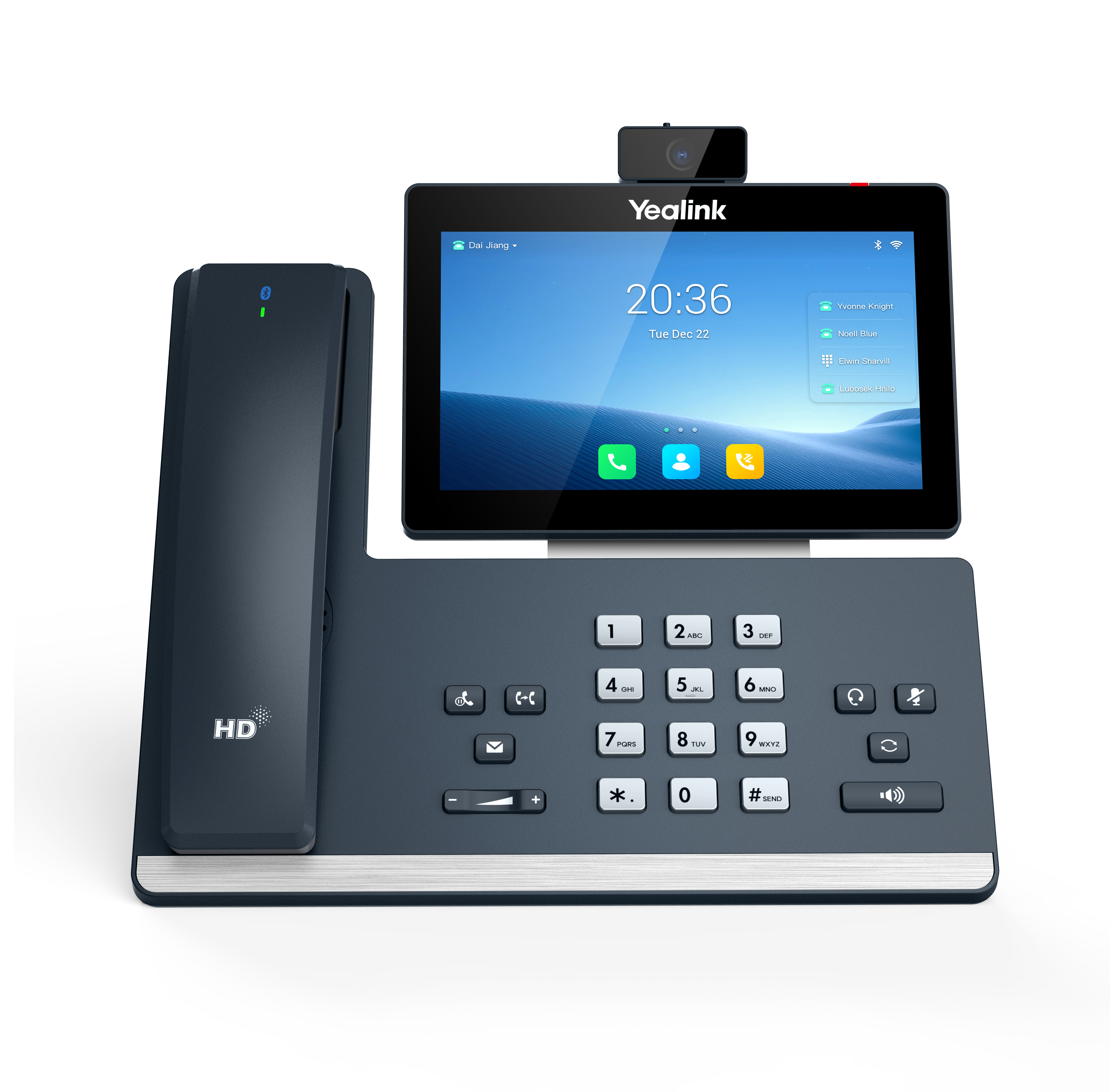 Yealink SIP-T58W PRO - VoIP-Telefon - mit Bluetooth-Schnittstelle mit Rufnummernanzeige, Ansicht 4