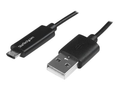 StarTech.com StarTech 1m Micro USB Kabel mit LED Ladeanzeige - St/St - USB auf Micro USB Kabel - USB-Kabel - Micro-USB Typ B (M)