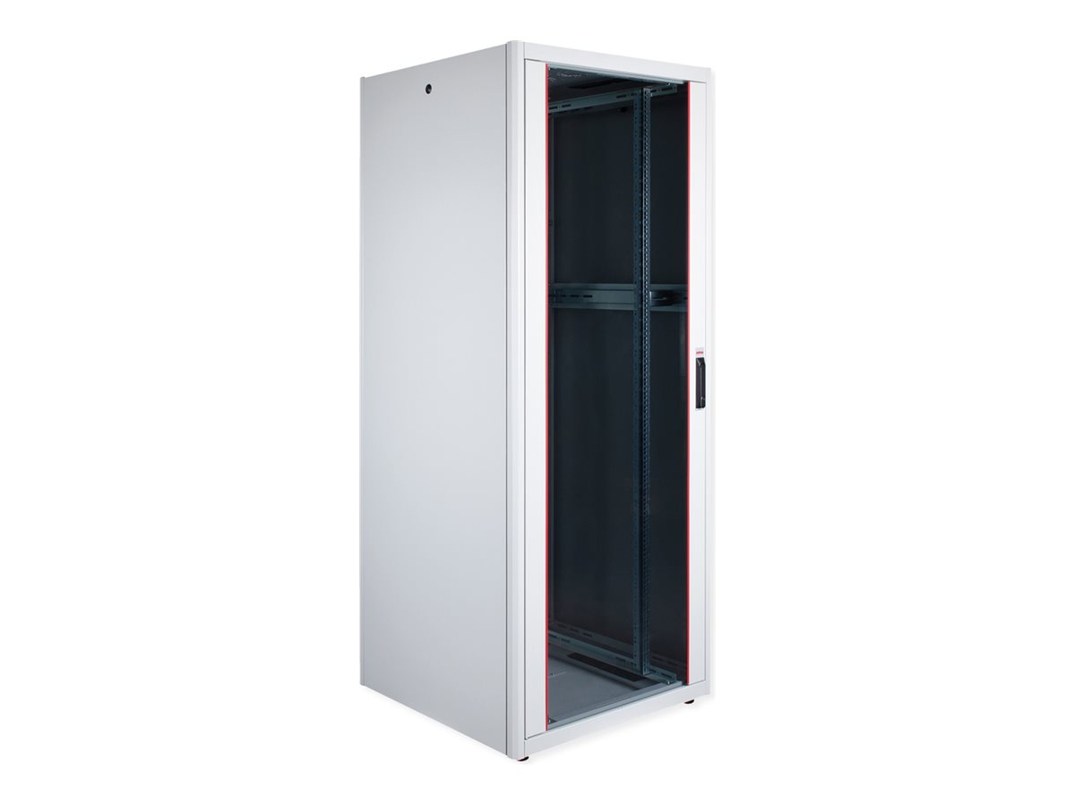 ROLINE 19 Zoll Netzwerkschrank Pro 42 HE 800x800 BxT Glastür grau, Ansicht 3