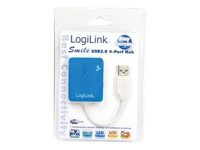 LogiLink USB-HUB  ZollSmile Zoll 4-Port o. NT blau