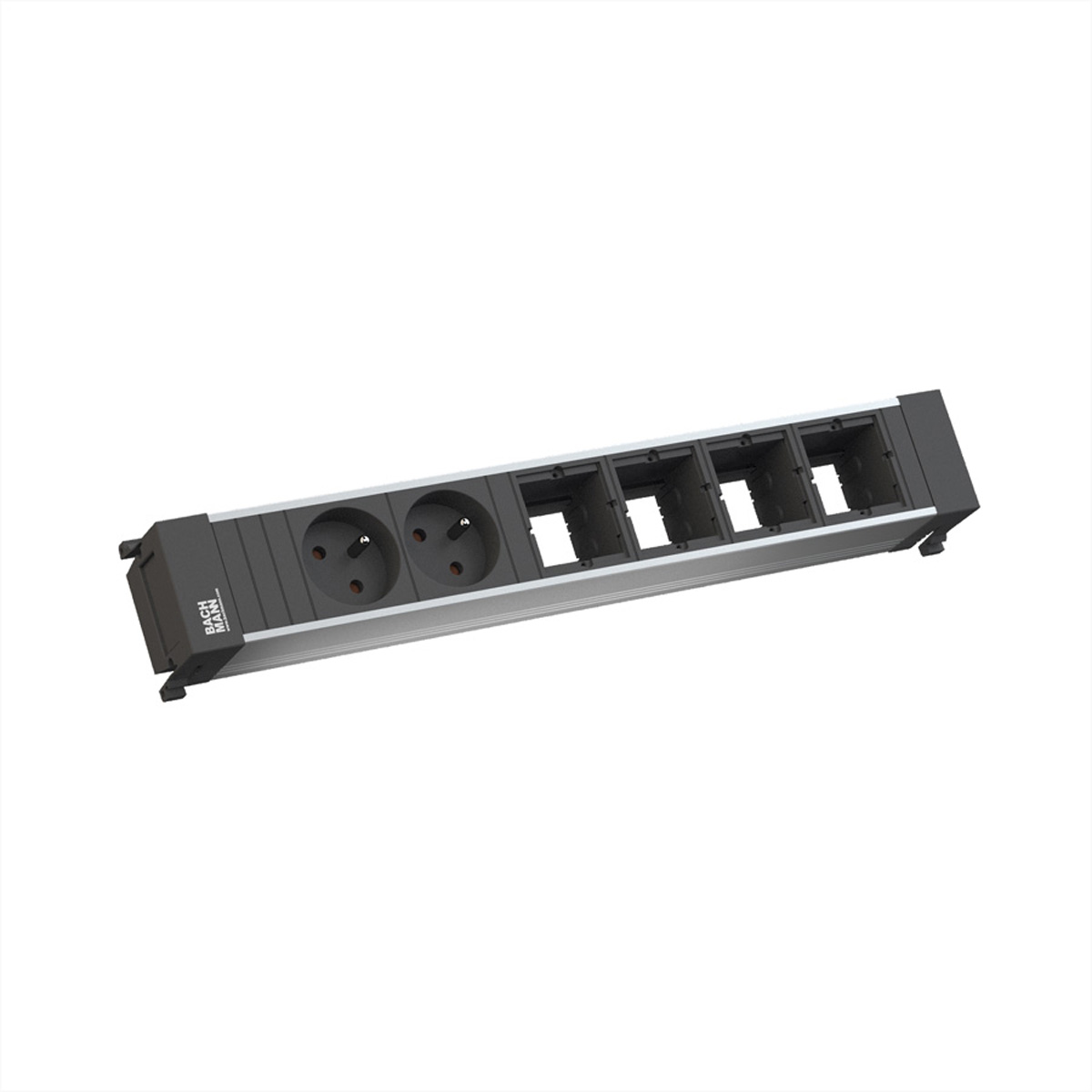 Bachmann POWER FRAME - Größe L - Steckdosenleiste - Eingabe, Eingang GST18i3 - Ausgangsanschlüsse: 2, Ansicht 2