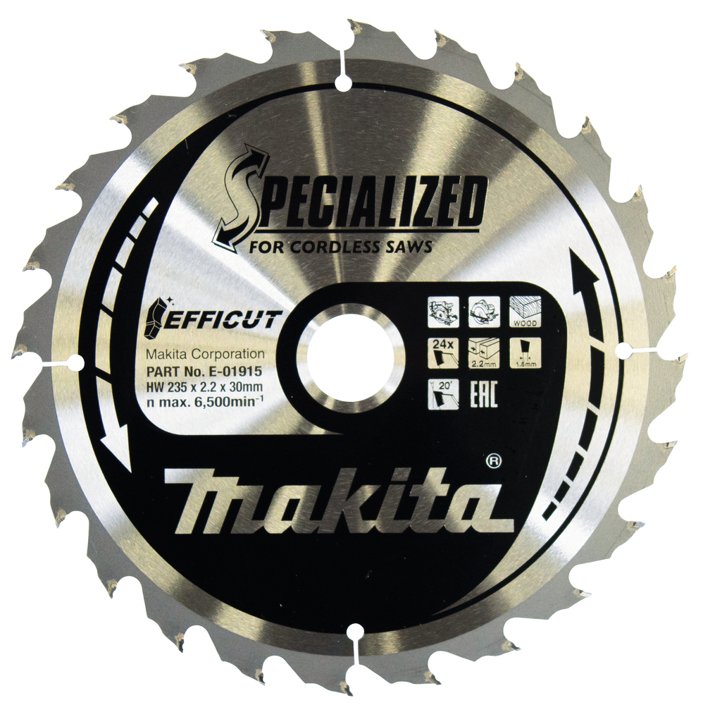 Makita Efficut - Kreissägeblatt - für Holz - 235 mm, Ansicht 2