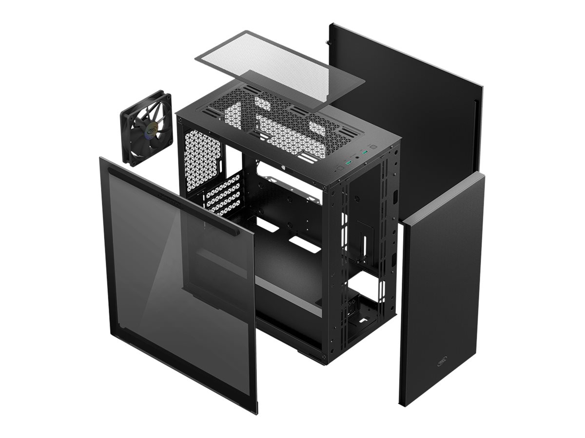 Deepcool MACUBE 110 - Midi Tower - PC - Schwarz - micro ATX - Mini-ITX - Acrylnitril-Butadien-Styrol (ABS) - SPCC, Ansicht 3