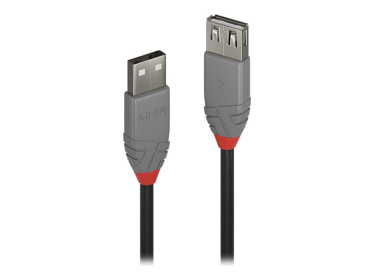 Lindy Anthra Line - USB-Verlängerungskabel - USB (M) zu USB (W) - USB 2.0 - 3 m - rund