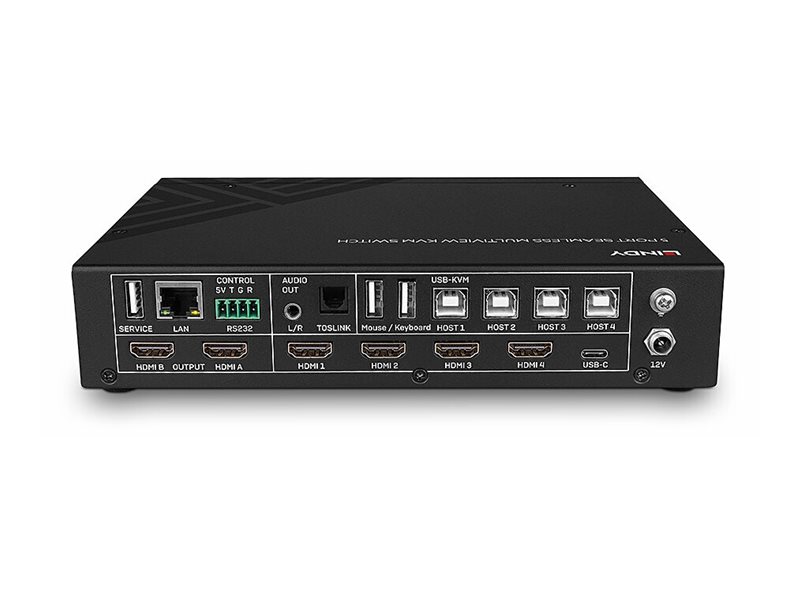 Lindy KVM-Switch - nahtloser Multiview - 5 x KVM port(s)
