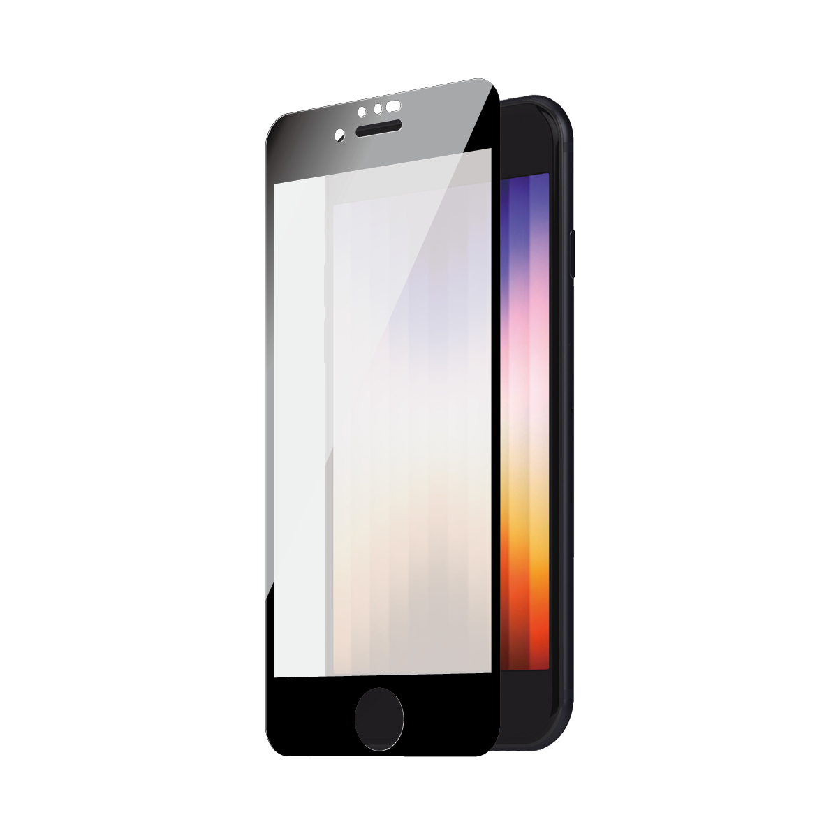 PanzerGlass SAFE. by PanzerGlass - Bildschirmschutz für Handy - Glas - Rahmenfarbe schwarz - für Apple iPhone 6, Ansicht 2