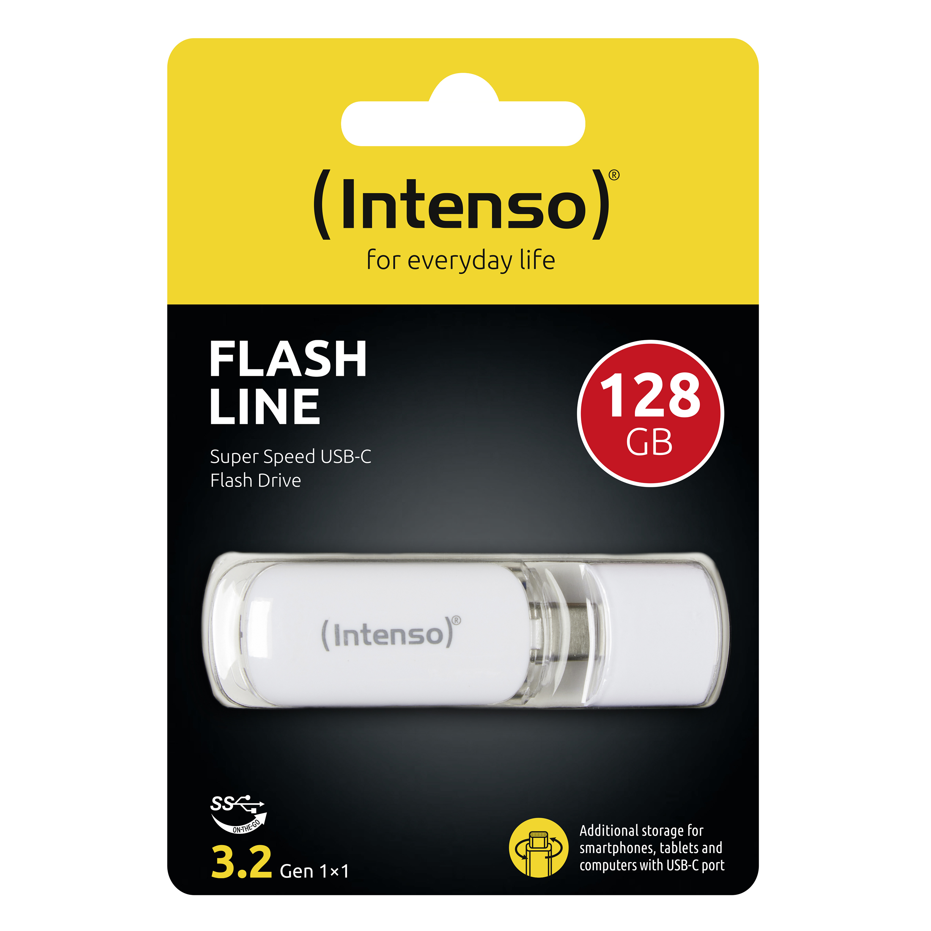 Intenso Flash - USB-Flash-Laufwerk - 128 GB - USB-C 3.1 Gen 1, Ansicht 4
