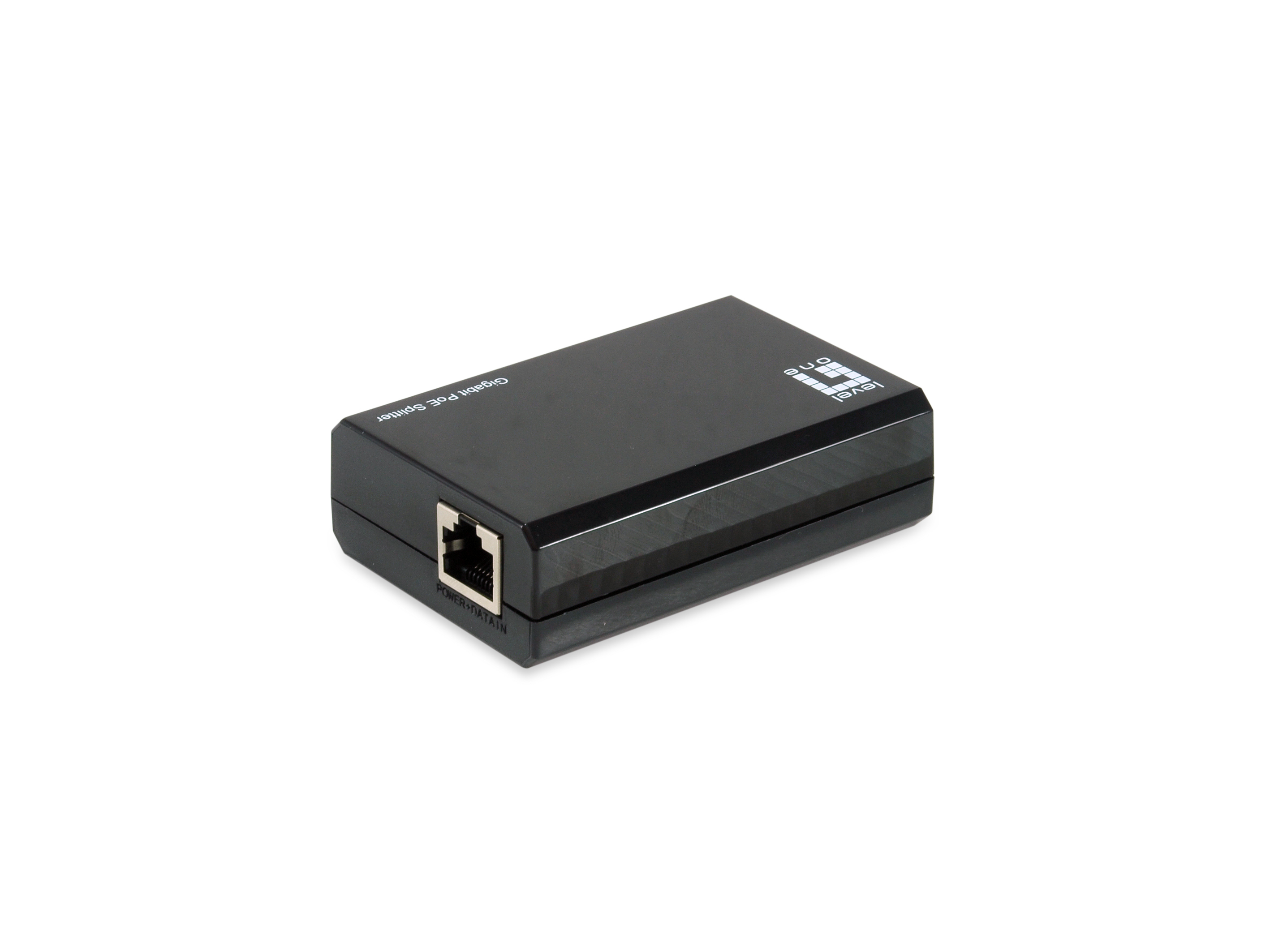 LevelOne Gigabit PoE bt zu USB-C PD 3.0 Splitter - 10/100/1000Base-T(X) - Schwarz - Aktivität - 5V - 12V - 24V, Ansicht 2