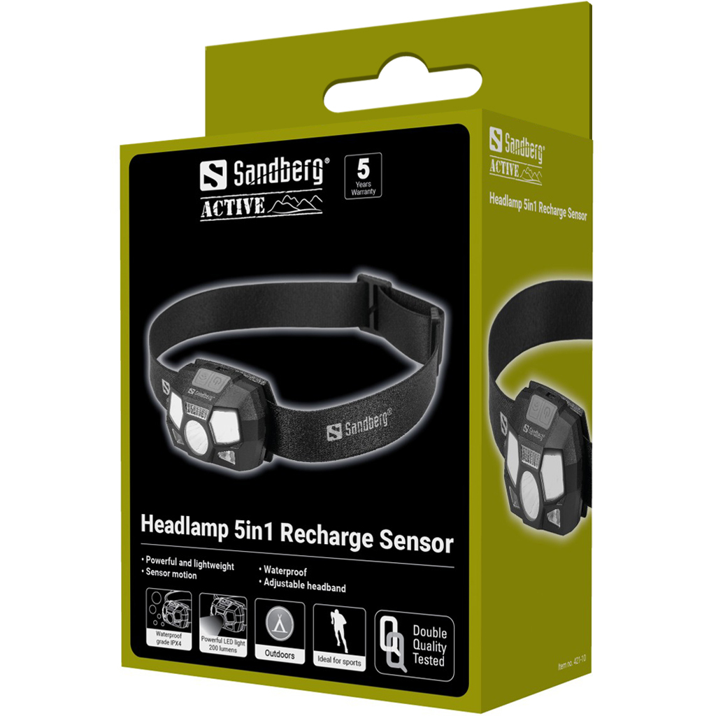 SANDBERG Active - Stirnlampe - LED - 5 Modi, Ansicht 4