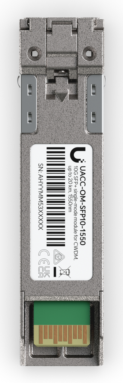 Ubiquiti SFP+ transceiver for CWDM - Transceiver - Glasfaser (LWL), Ansicht 2