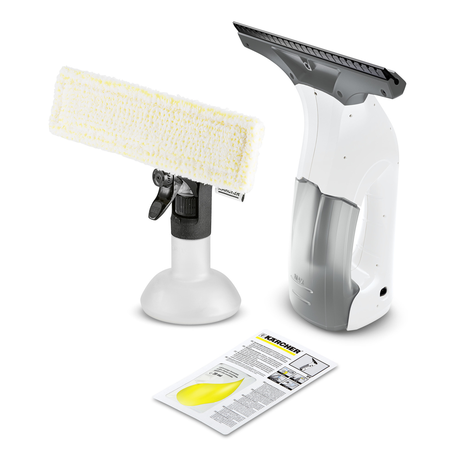 Kärcher WV 1 Plus, Schwarz, Weiß, 0,1 l, 28 cm, 54 dB, 60 m², 50 - 60 Hz von LumaTech