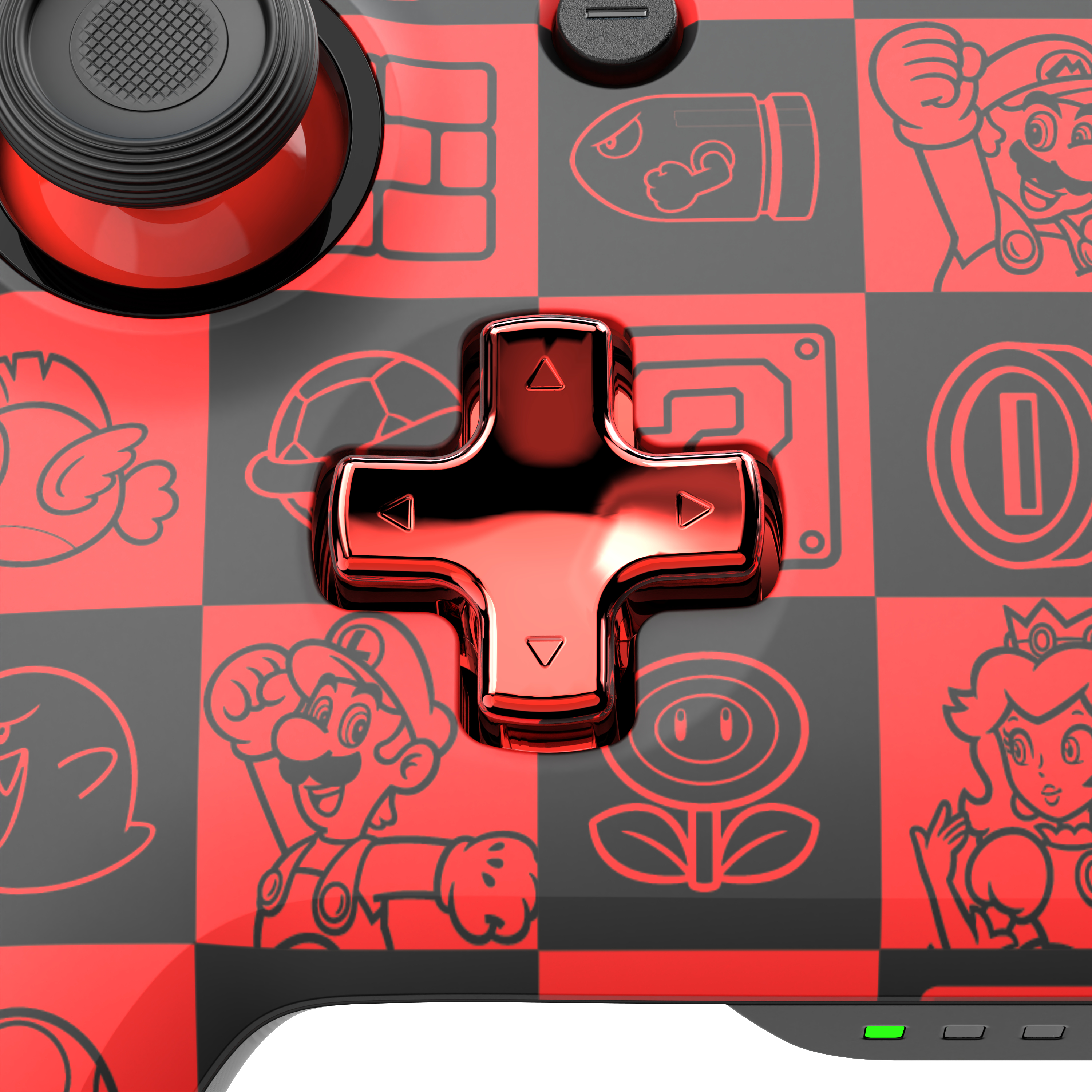 PDP REMATCH GLOW - Gamepad - Nintendo Switch - Nintendo Switch OLED - Kabellos - 9,14 m - Super Icon, Ansicht 2