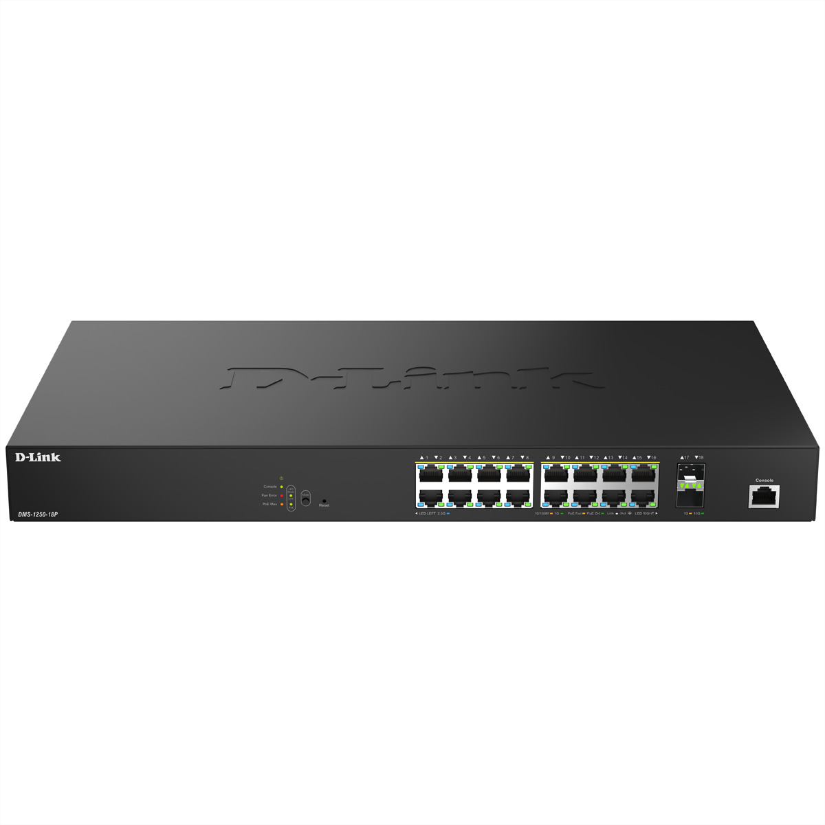 D-Link DMS-1250-18P - Switch - L2+ - Smart - 16 x 10/100/1000/2.5G (PoE++)