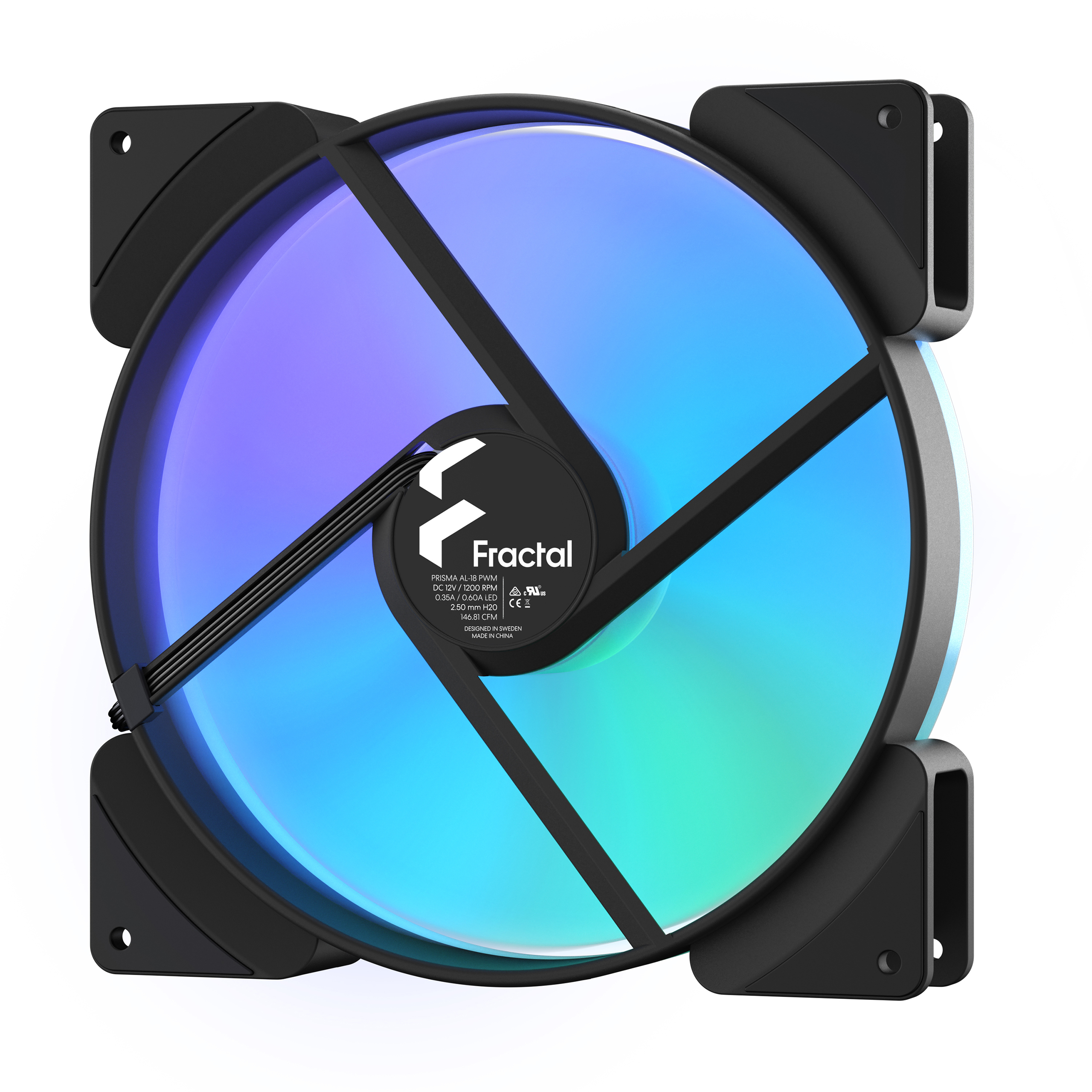 Fractal Design Prisma AL-18 - Gehäuselüfter - 180 mm, Ansicht 4