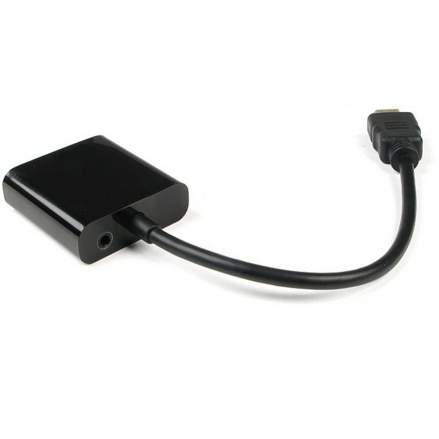 Techly Videokonverter - HDMI - VGA - Schwarz, Ansicht 2