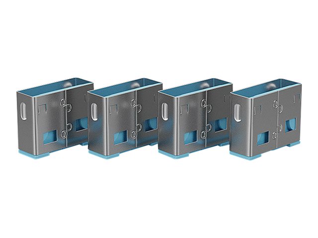 Lindy USB Port Blocker - USB-Portblocker - Blau (Packung mit 10), Ansicht 2