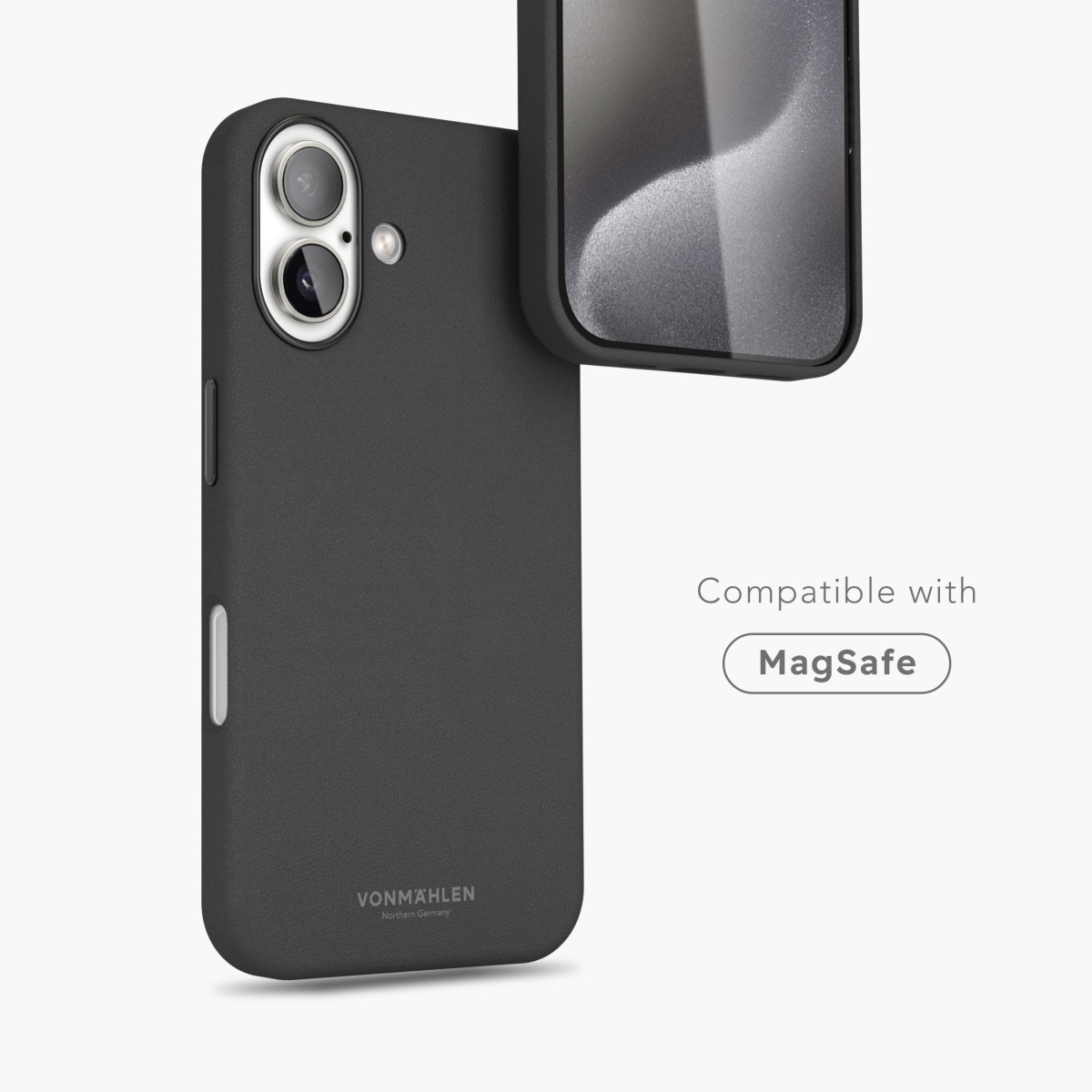 Vonmählen Kunstleder-Case für iPhone 16 Plus schwarz, Ansicht 2
