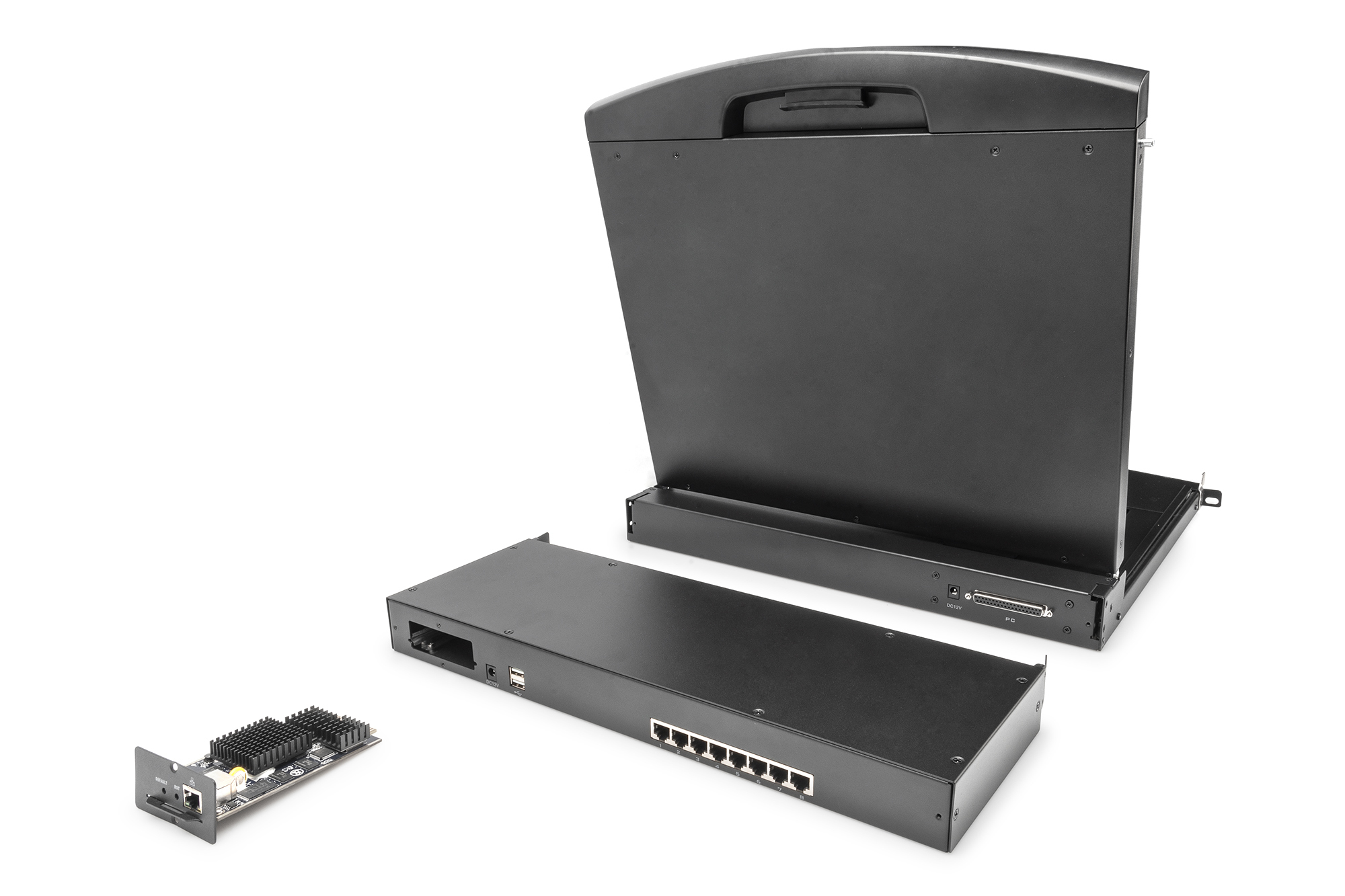 DIGITUS Modularer CAT 5 KVM-Switch, 8-Port, Ansicht 4