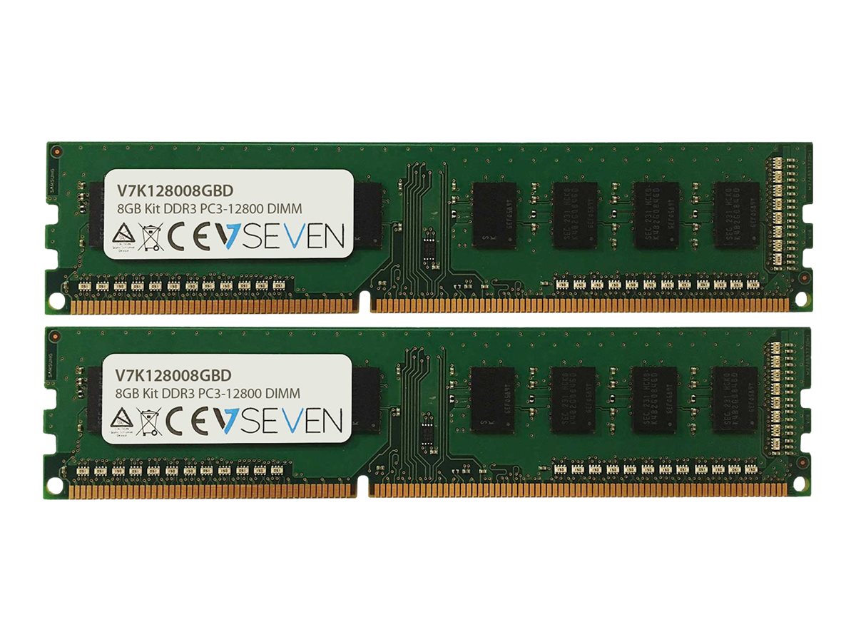 V7 - DDR3 - Kit - 8 GB: 2 x 4 GB - DIMM 240-PIN - 1600 MHz / PC3-12800