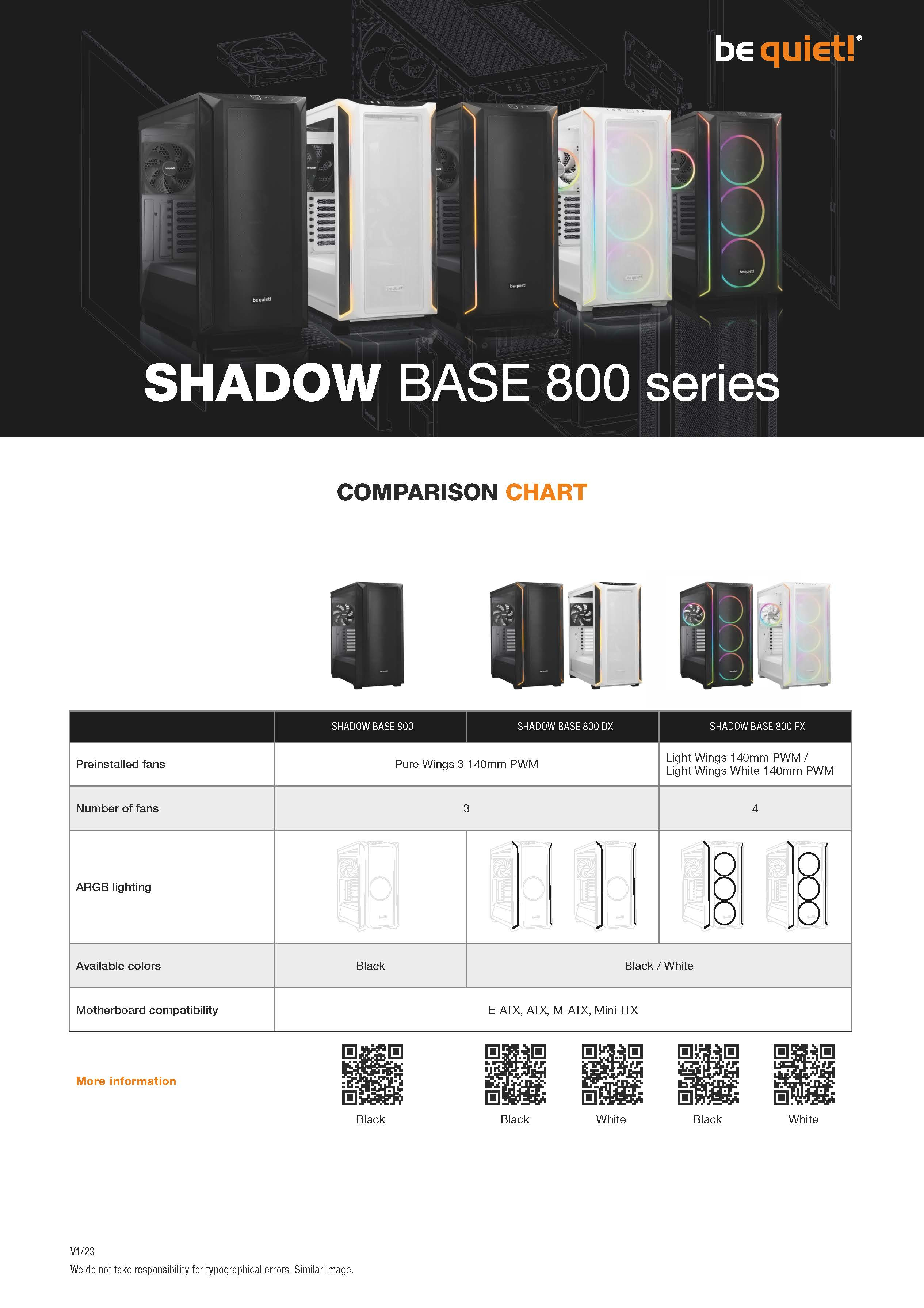 Be Quiet! SHADOW BASE 800 FX - Midi-Tower - E-ATX - Seitenteil mit Fenster (gehärtetes Glas), Ansicht 2