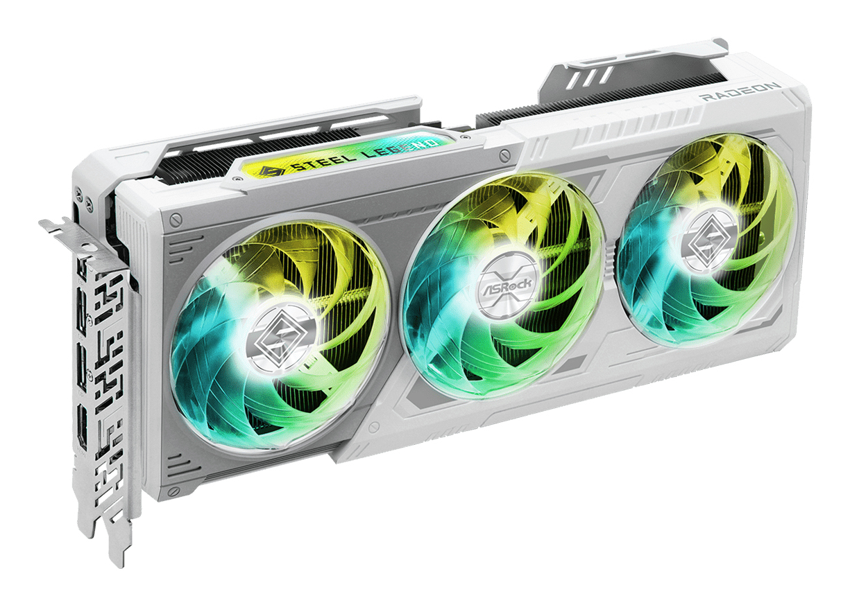 ASRock Steel Legend Radeon RX 9070 XT 16GB - Grafikkarten, Ansicht 3