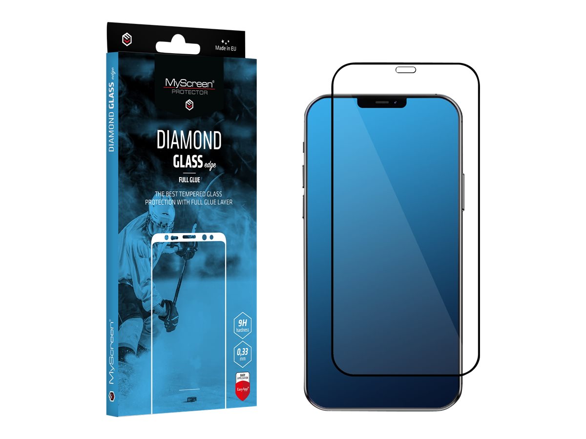 MYSCREEN DIAMOND GLASS edge Iphone 12 (MD4904TG-DEFG-BLACK)