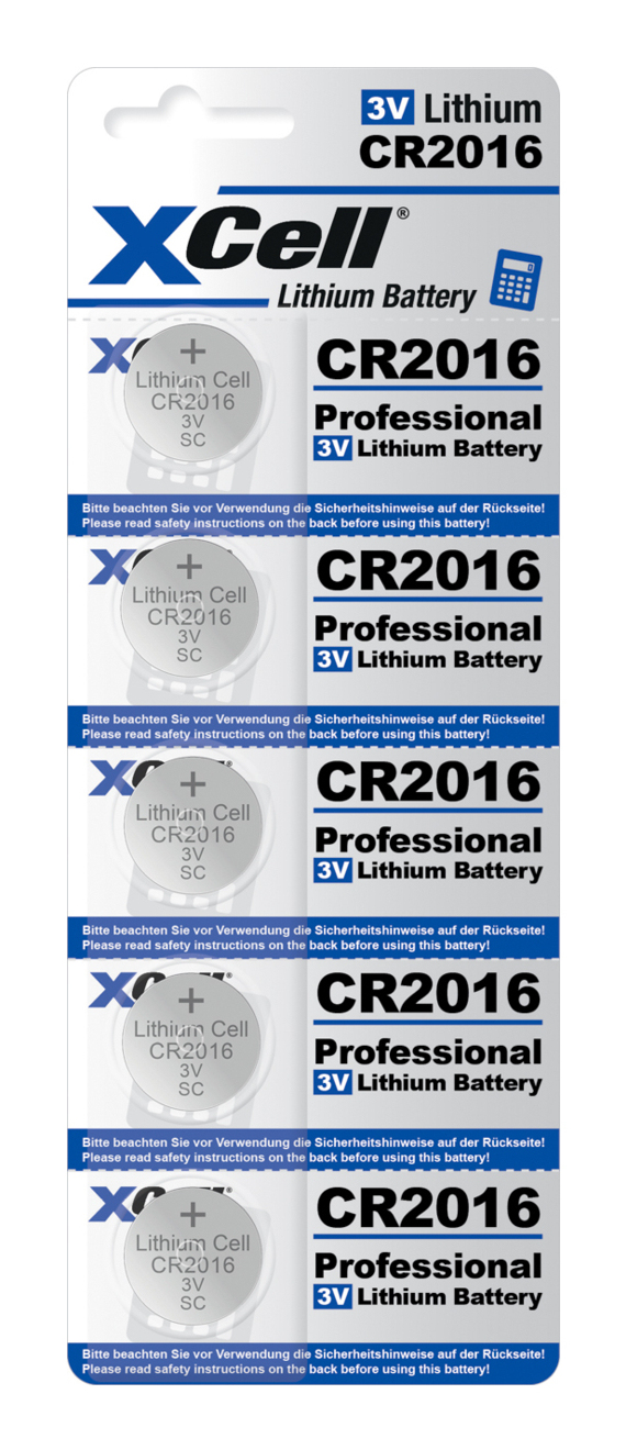 XCell Knopfzelle CR 2016 1 St. Lithium - Batterie - CR2016, Ansicht 2