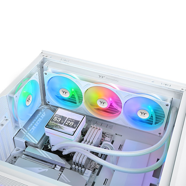Thermaltake TH360 V3 Ultra ARGB Sync Snow| AiO-Wasserkühlung, Ansicht 2