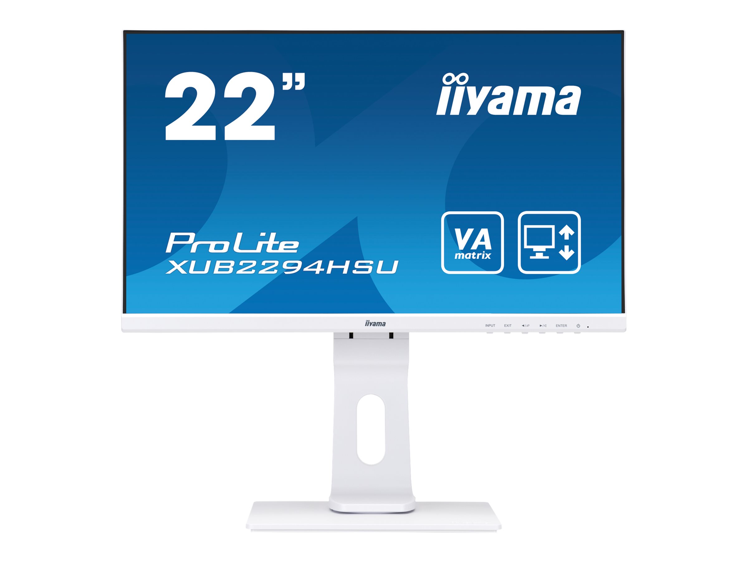 iiyama ProLite XUB2294HSU-W1, 54,6cm (21,5 Zoll), Full HD, weiß