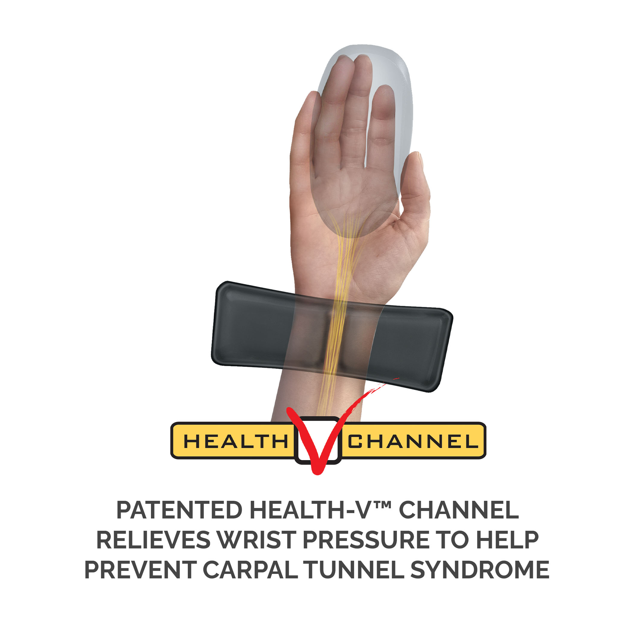 Fellowes Wrist Support - Mauspad mit Handgelenkpolsterkissen, Ansicht 4