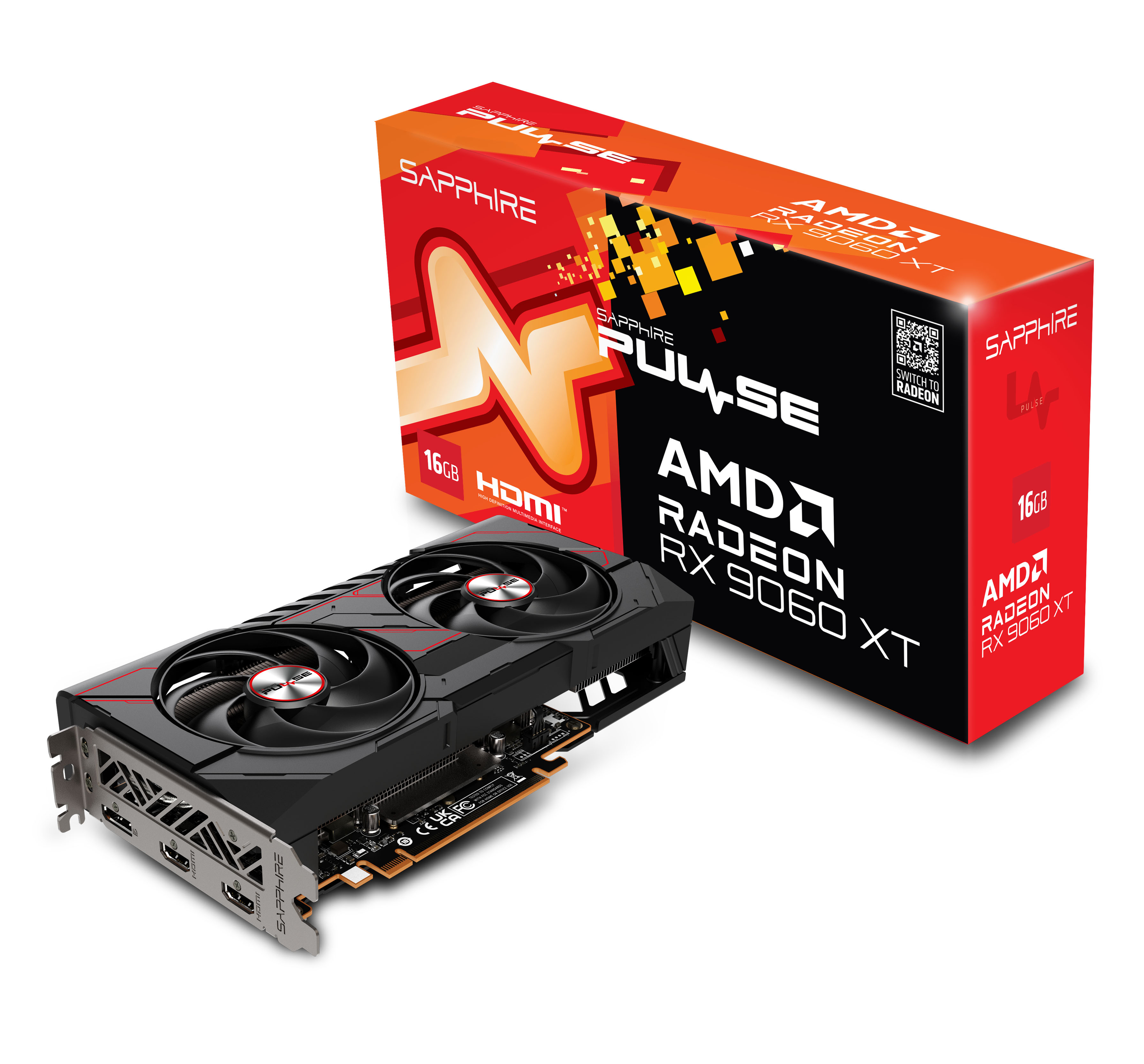 Sapphire Pulse Radeon RX 9060 XT 16GB - Grafikkarten, Ansicht 3