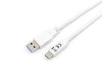 Equip USB Kabel 3.2 A -  C St/St 2.0m 3A weiß - Kabel - Digital/Daten