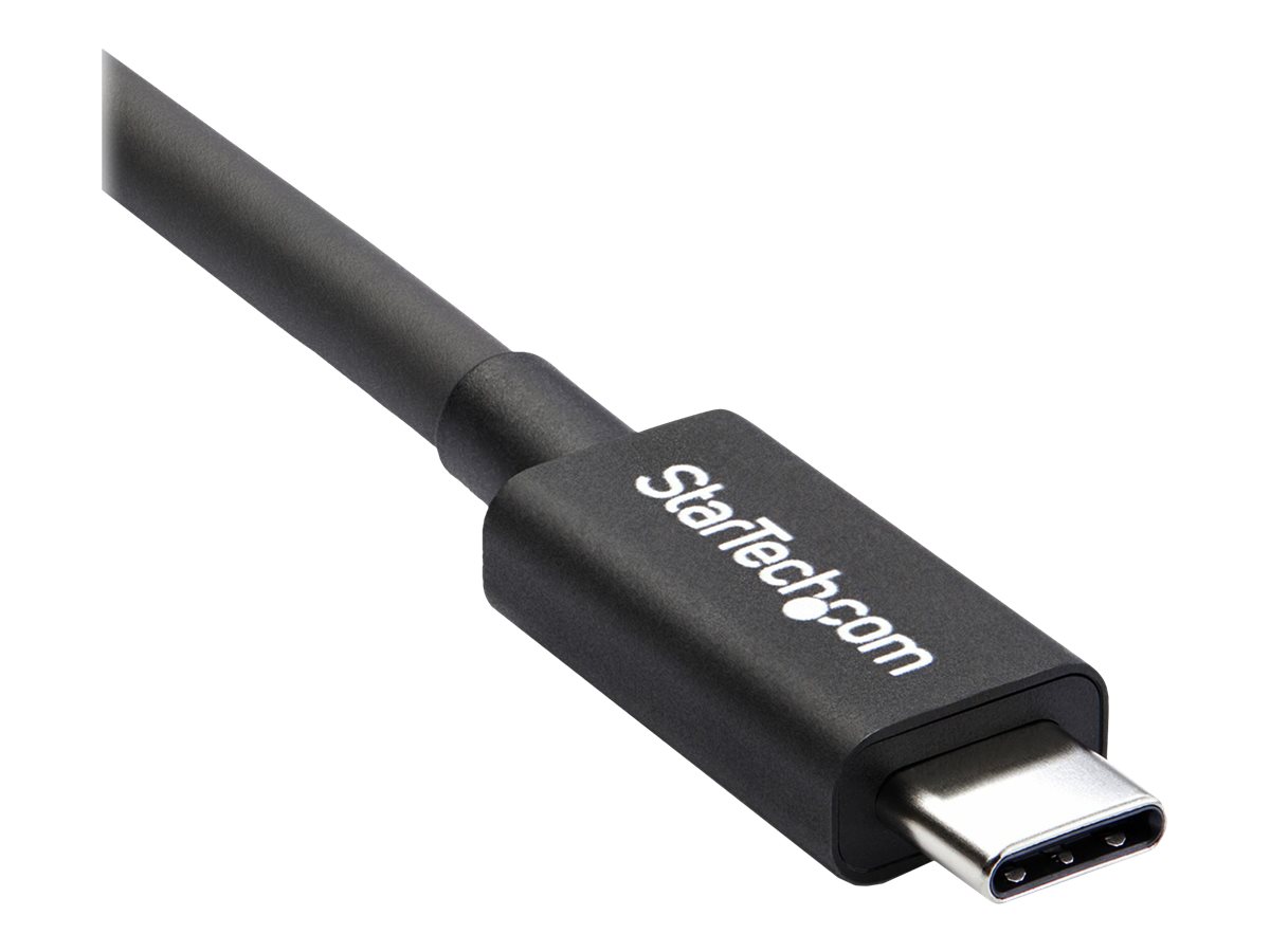 StarTech.com StarTech 2m (6.6ft) Thunderbolt 3 Cable, 20Gbps, 100W PD, 4K Video, Thunderbolt-Certified, Compatible w/ TB4/USB 3.2/DisplayPort - Thunderbolt-Kabel - USB-C (M)