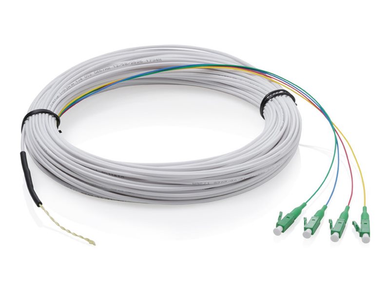 DIGITUS FTTH Drop Kabel, Singlemode, 4 Fasern, 4 LC/APC, 50 m