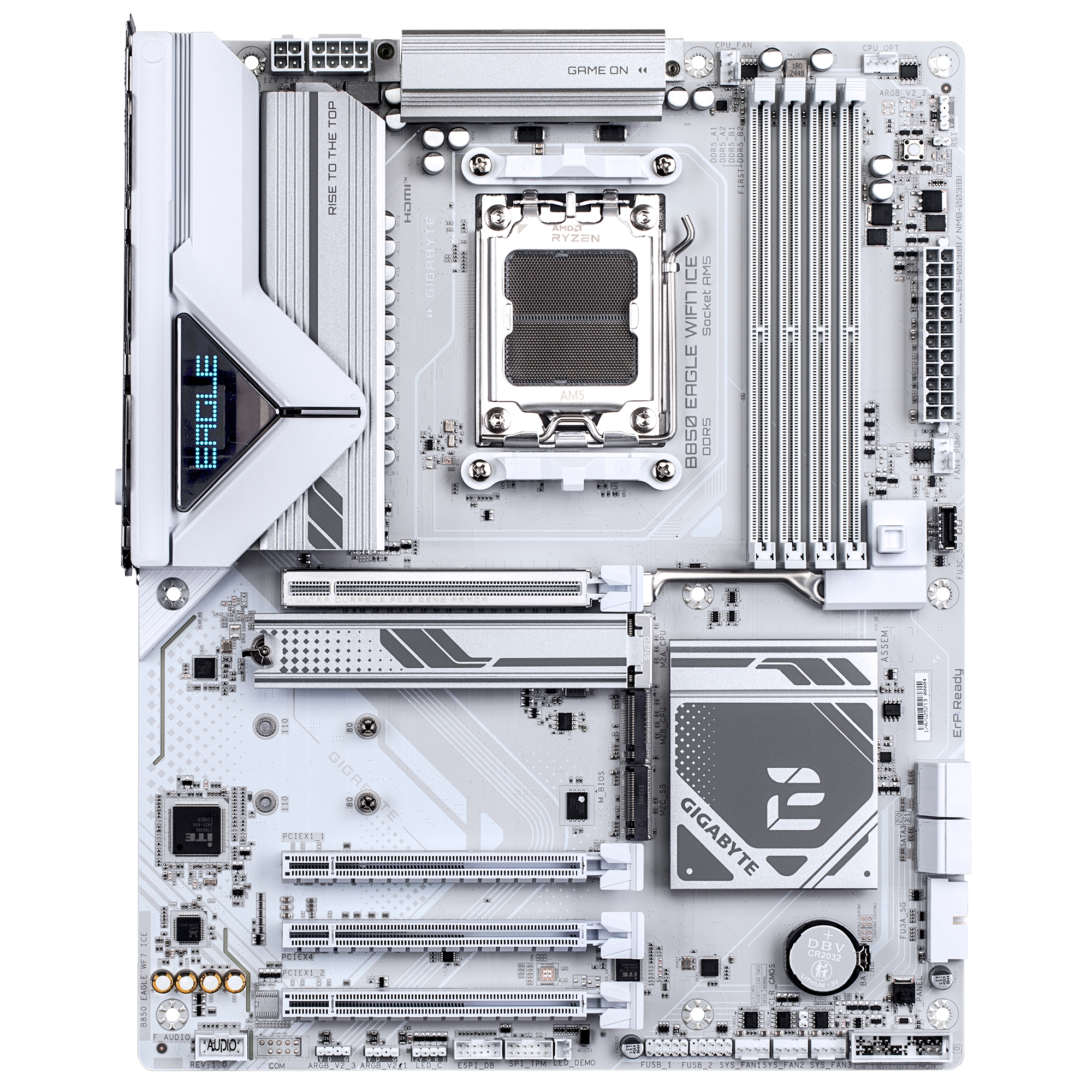 Gigabyte B850 EAGLE WIFI7 ICE - Motherboard - ATX - LGA1851-Sockel - AMD B850 Chipsatz - USB-C 3.2 Gen 1, USB 3.2 Gen 1…, Ansicht 2