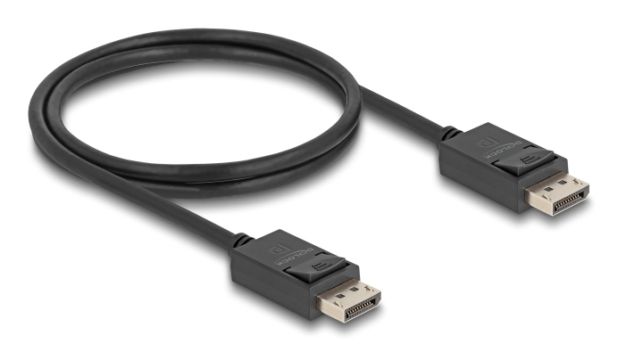Delock DisplayPort Kabel 16K 60 Hz 80 Gbps 1 m - Kabel - Digital/Display/Video, Ansicht 3
