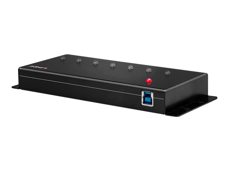 Lindy 7 Port Industrial USB 3.0 Hub - Hub - 7 x SuperSpeed USB 3.0, Ansicht 4